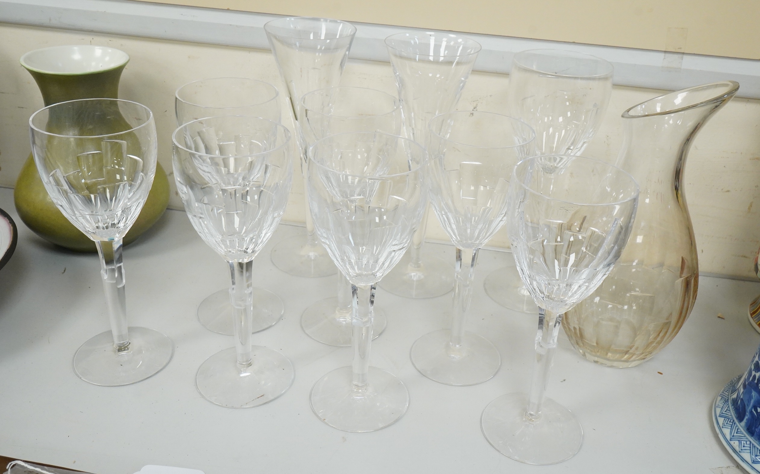 Jasper Conran wine and champagne glasses and a carafe (11)